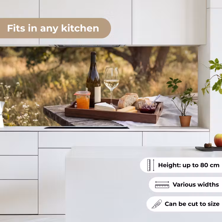 Kitchen splashback - Picnic - Wine - Cheese board — 7