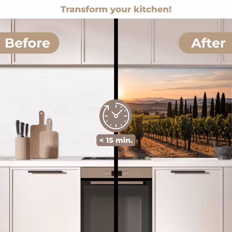 Kitchen splashback - Vineyard - Sunset - Landscape — 3