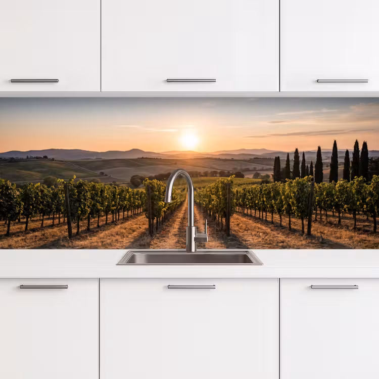 Kitchen splashback - Vineyard - Sunset - Landscape — 4