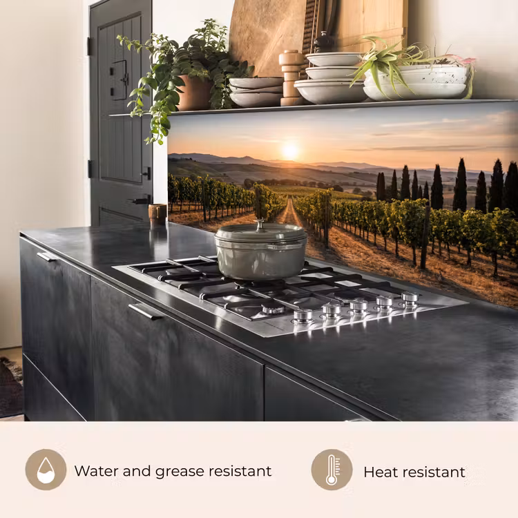 Kitchen splashback - Vineyard - Sunset - Landscape — 5