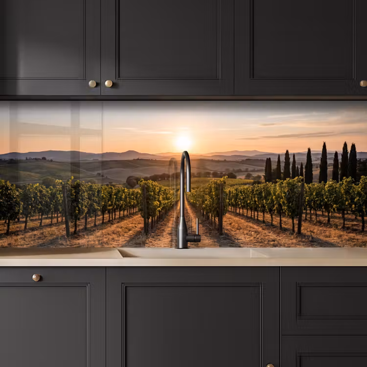 Kitchen splashback - Vineyard - Sunset - Landscape — 6