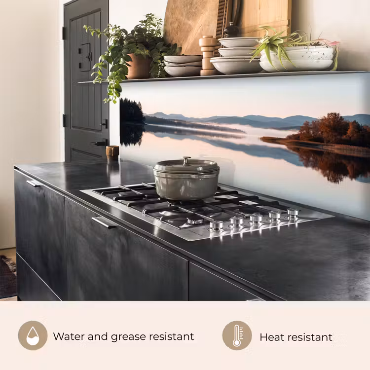 Kitchen splashback - Water - Trees - Fog layer — 5