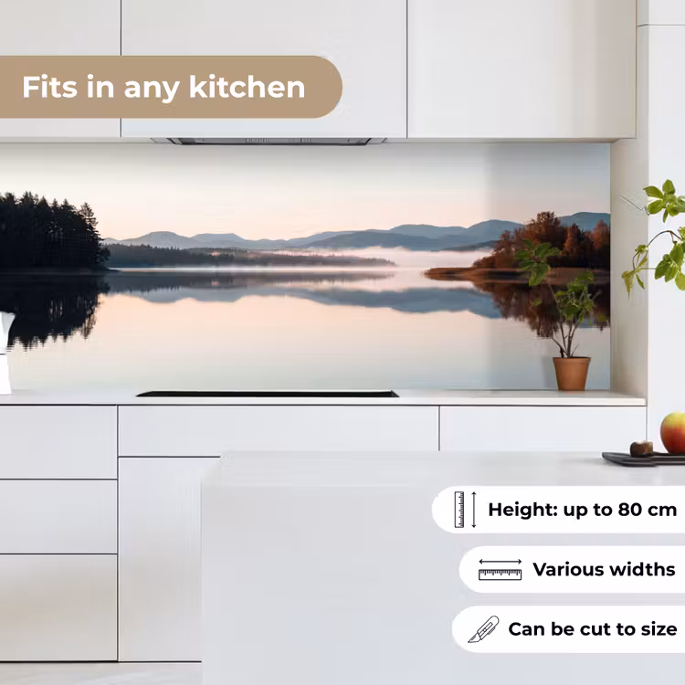 Kitchen splashback - Water - Trees - Fog layer — 7