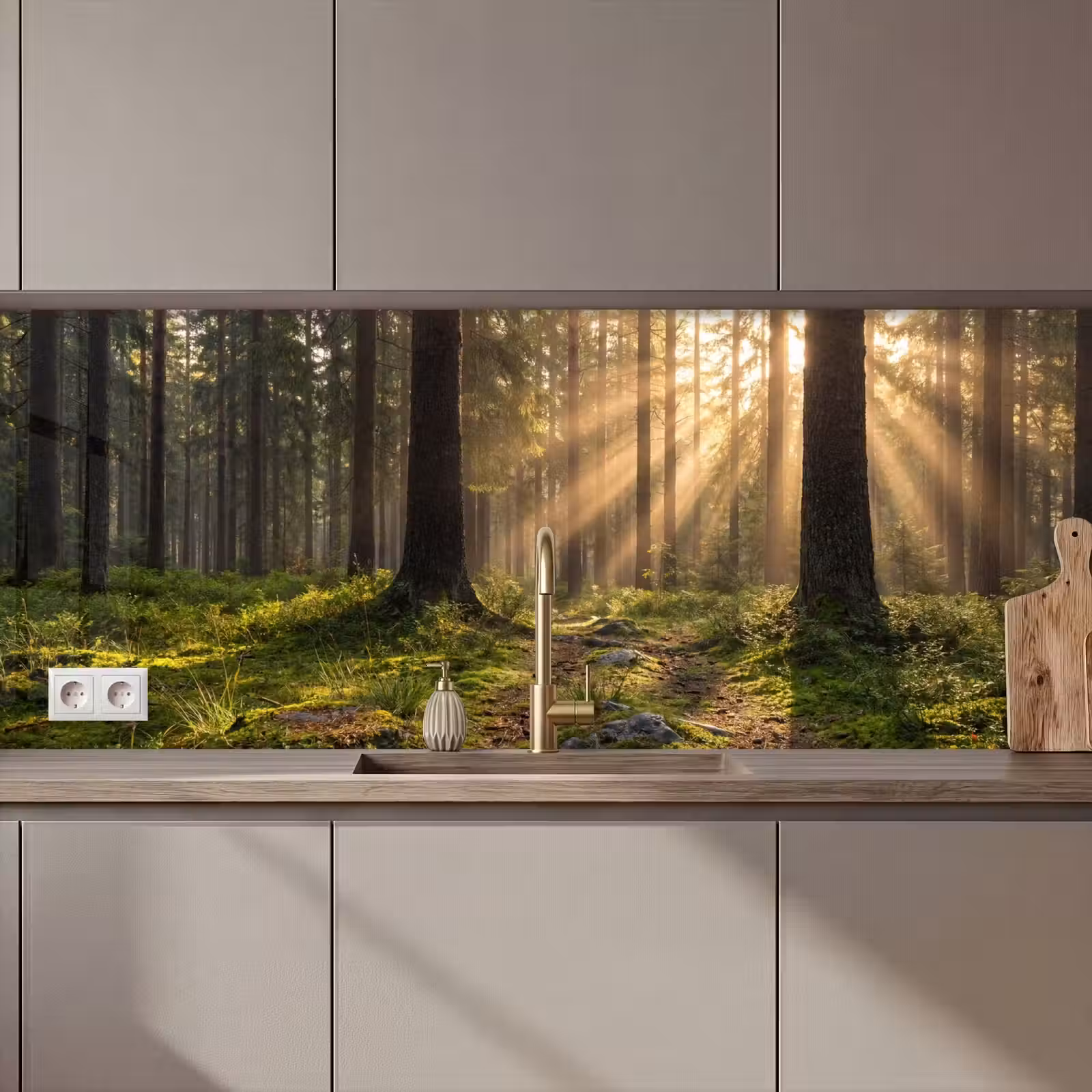 Kitchen splashback - Forest - Sunlight - Grass — 1