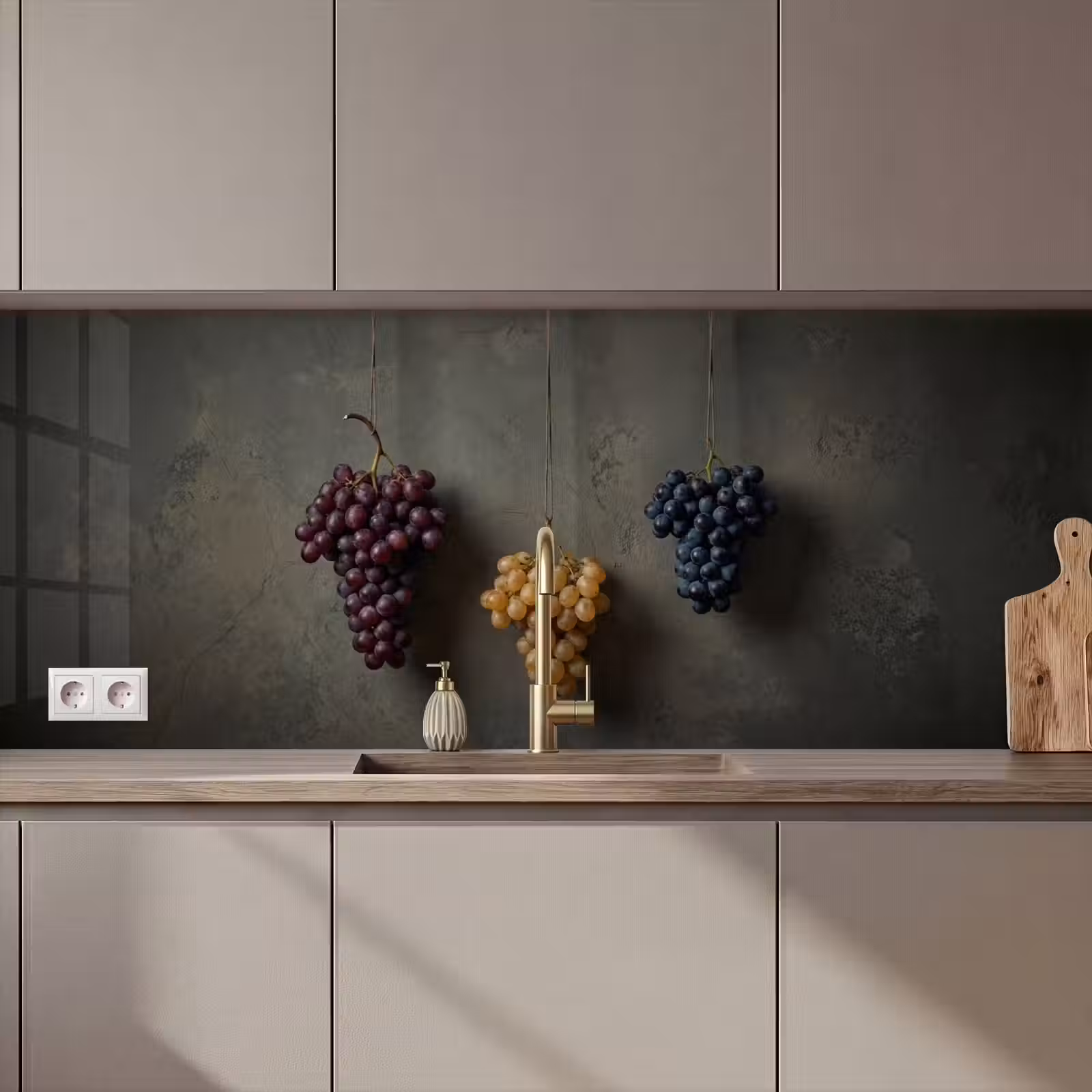 Kitchen splashback - Grapes - Colorful - Wall — 1