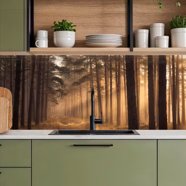 Kitchen splashback - Forest - Fog - Sunlight — 8