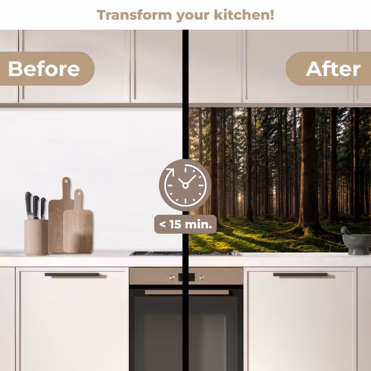 Kitchen splashback - Forest - Grass - Sunlight — 3