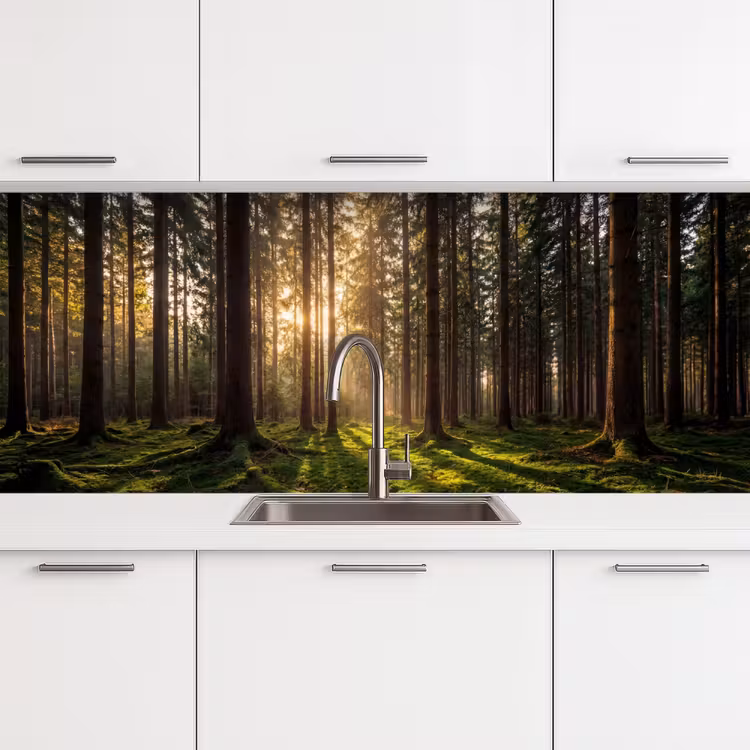 Kitchen splashback - Forest - Grass - Sunlight — 4