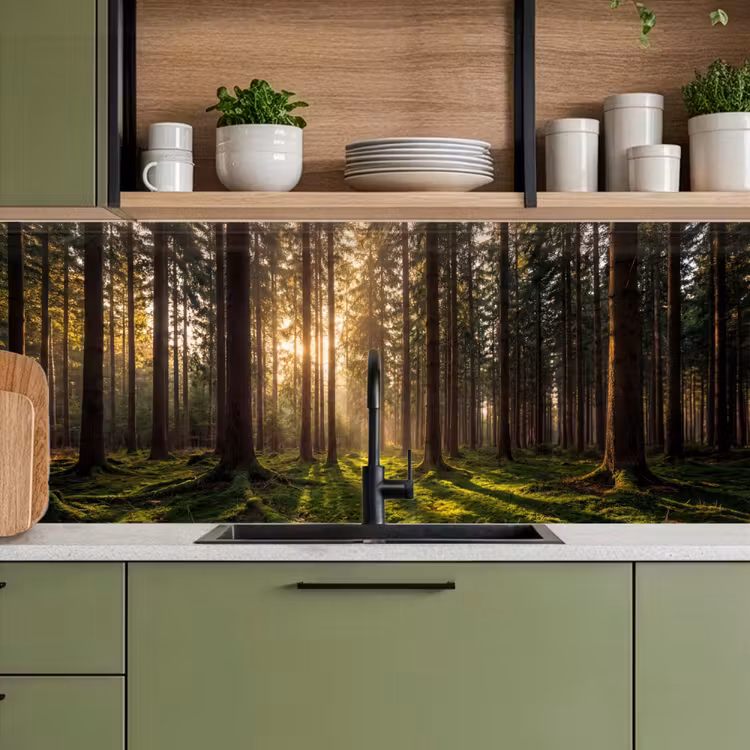 Kitchen splashback - Forest - Grass - Sunlight — 8