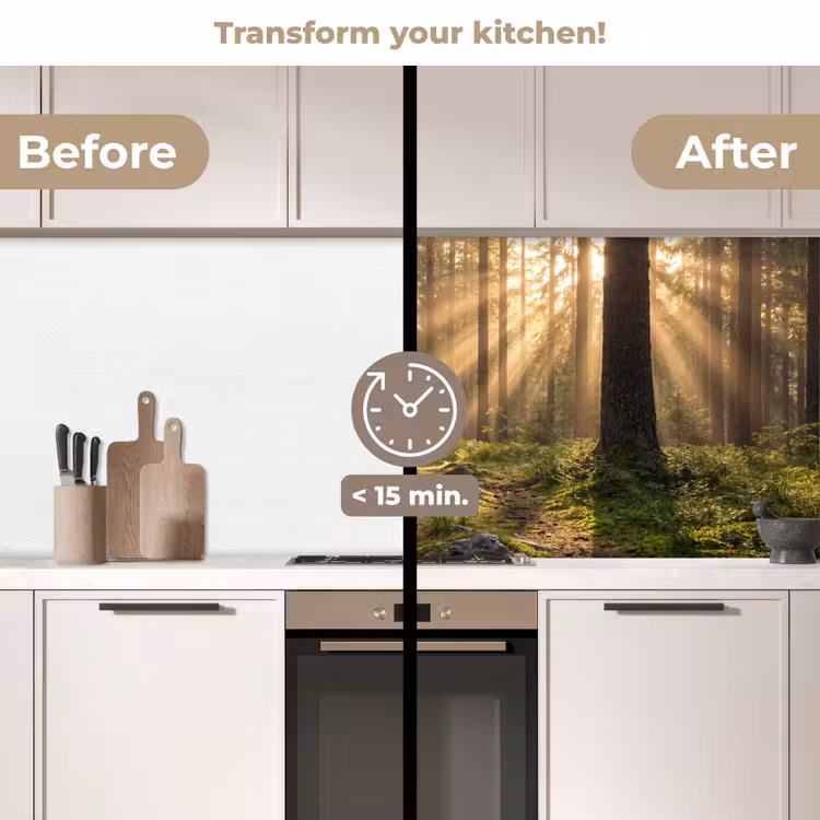 Kitchen splashback - Forest - Sunlight - Grass — 3