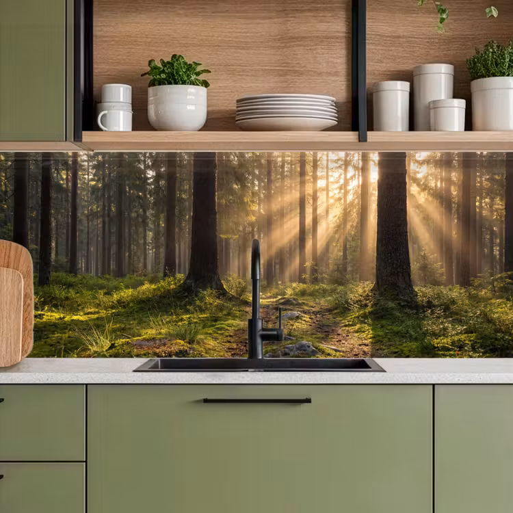 Kitchen splashback - Forest - Sunlight - Grass — 8