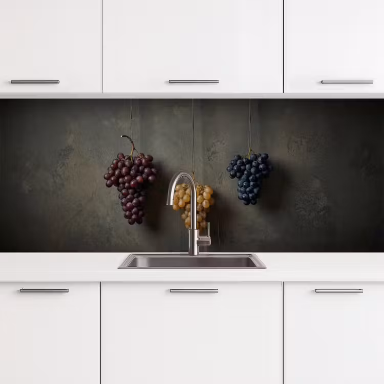 Kitchen splashback - Grapes - Colorful - Wall — 4