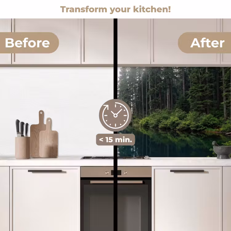 Kitchen splashback - Mountains - Lake - Forest — 3