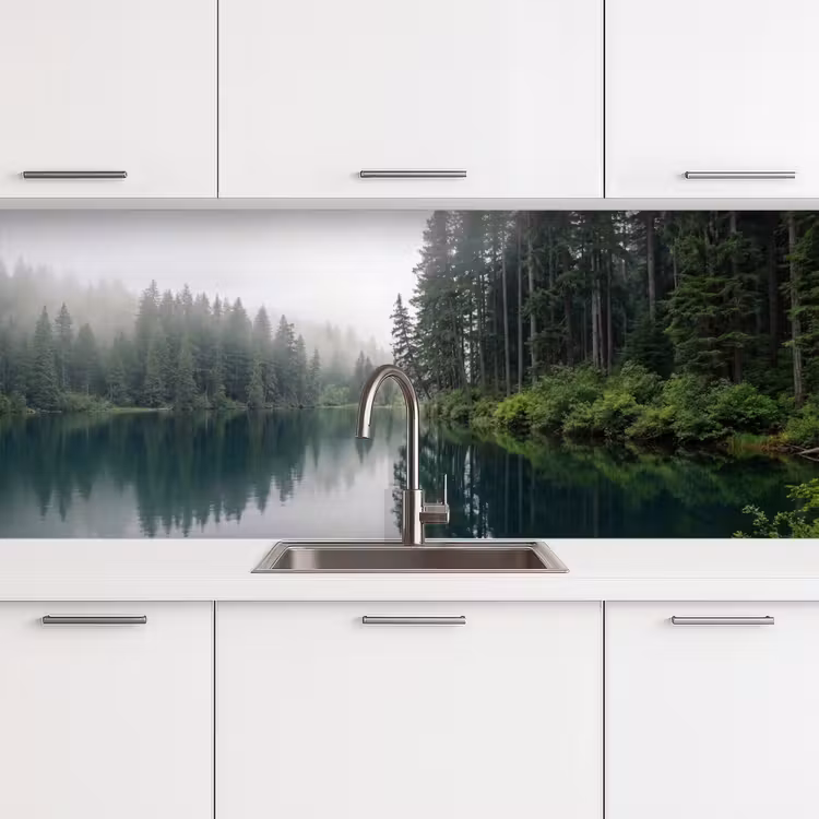 Kitchen splashback - Mountains - Lake - Forest — 4