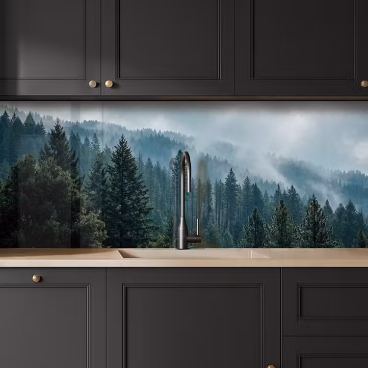 Kitchen splashback - Naaldwoud - Bergen - Mist — 6