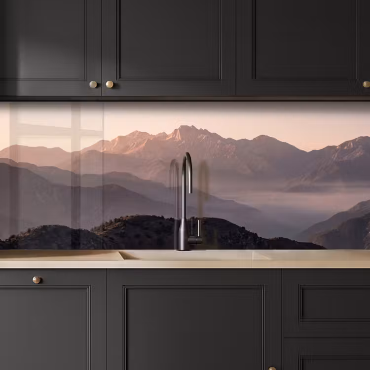 Kitchen splashback - Panorama - Landscape - Mountains — 6