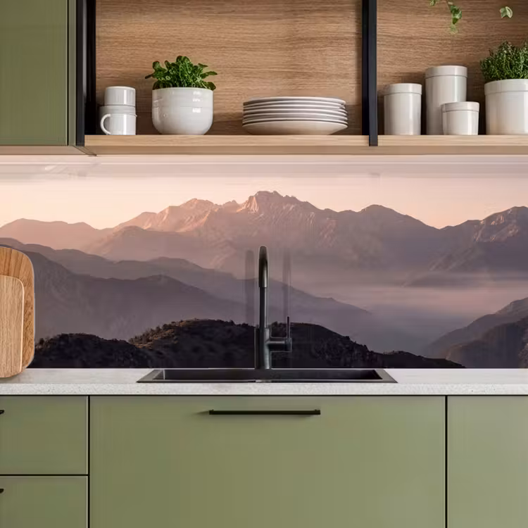 Kitchen splashback - Panorama - Landscape - Mountains — 8
