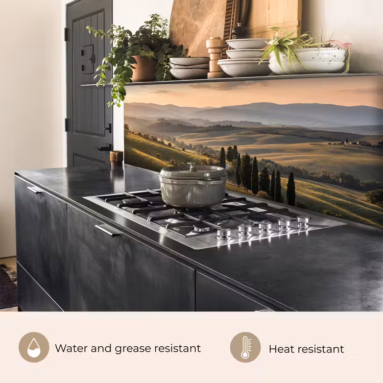 Kitchen splashback - Tuscan - Landscape - Hills — 5
