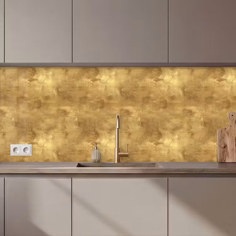 Kitchen splashback - Industrial - Texture - Gold — 1