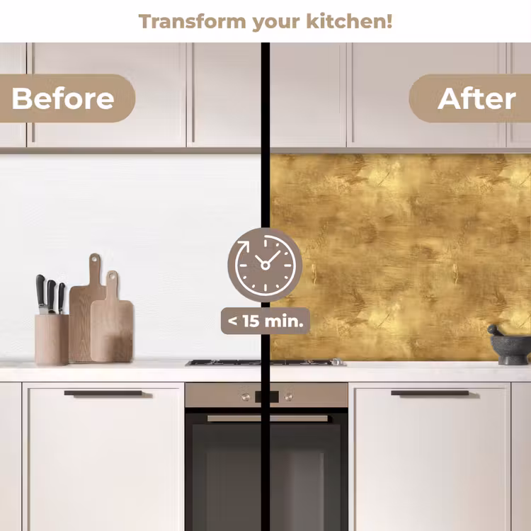 Kitchen splashback - Industrial - Texture - Gold — 3