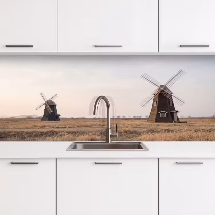 Kitchen splashback - Windmills - Landscape - Field — 4