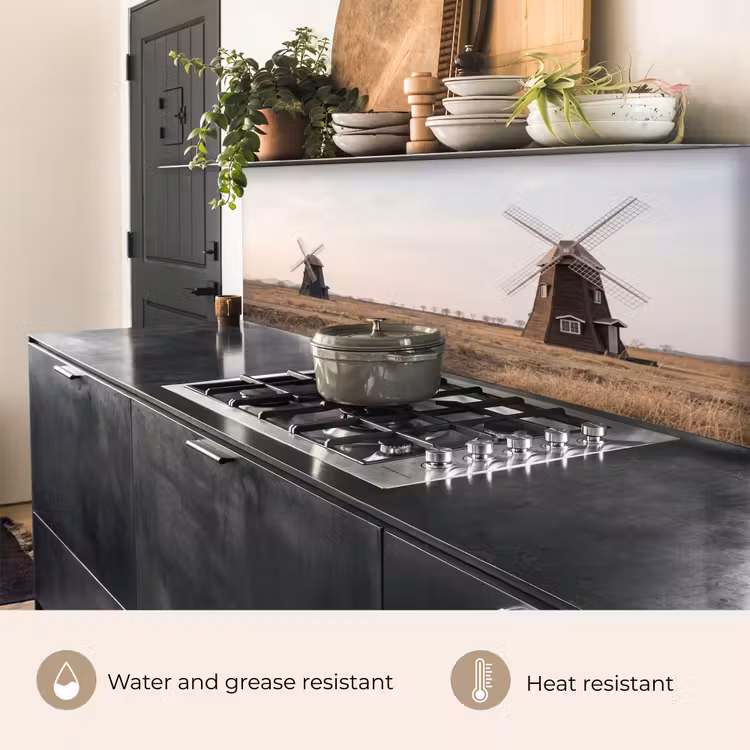 Kitchen splashback - Windmills - Landscape - Field — 5