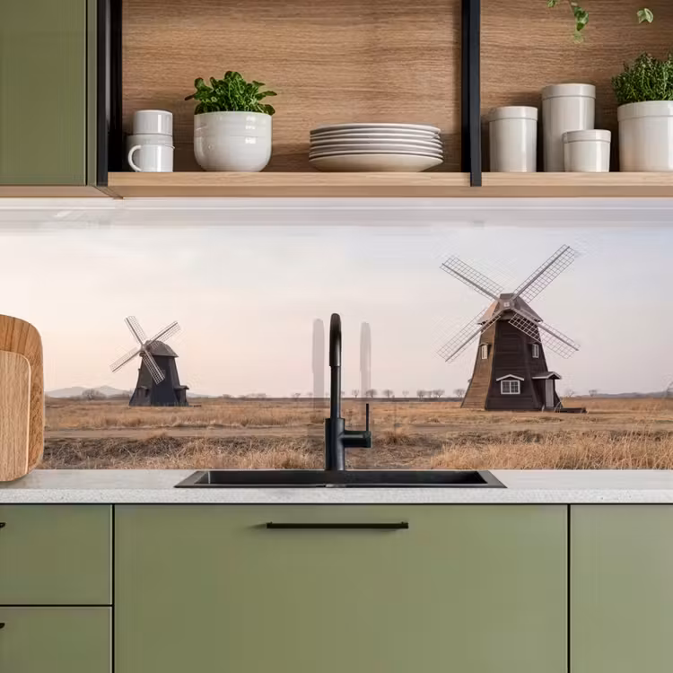 Kitchen splashback - Windmills - Landscape - Field — 8