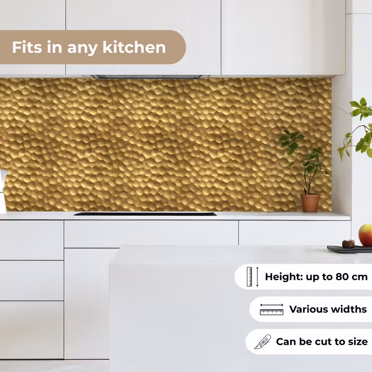 Kitchen splashback - Metal - Dynamic - Gold — 7