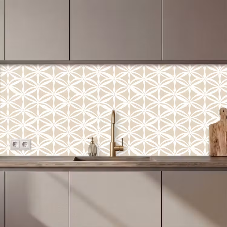 Kitchen splashback - Motif - Modern - Beige — 1