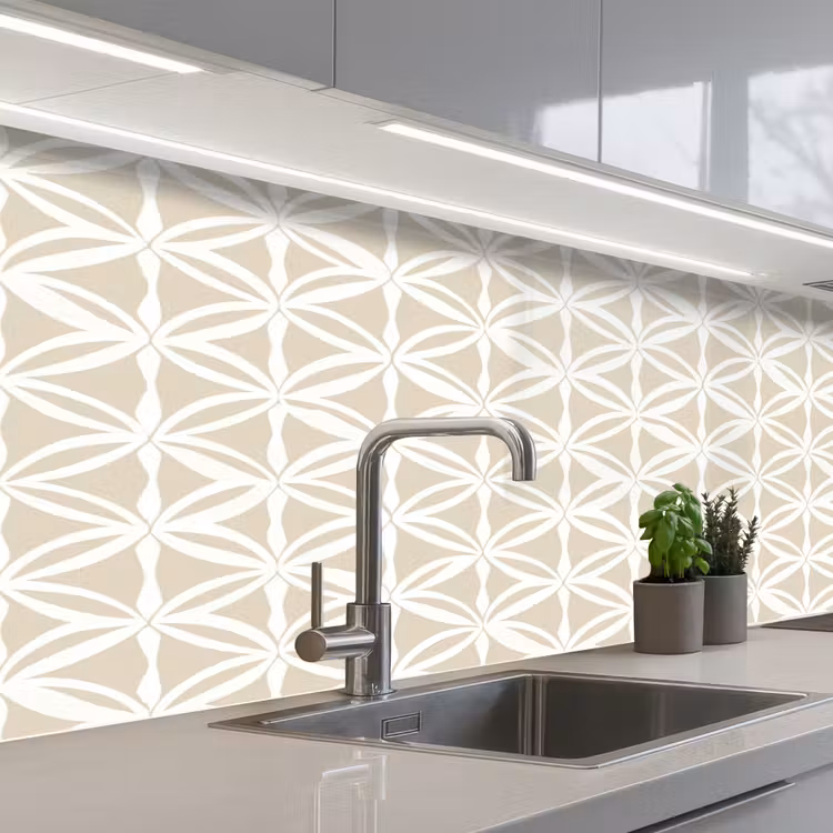 Kitchen splashback - Motif - Modern - Beige — 2