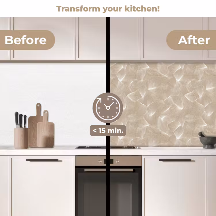 Kitchen splashback - Organic - Texture - Beige — 3