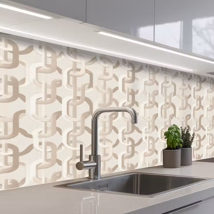 Kitchen splashback - Motif - Abstract - Beige — 2