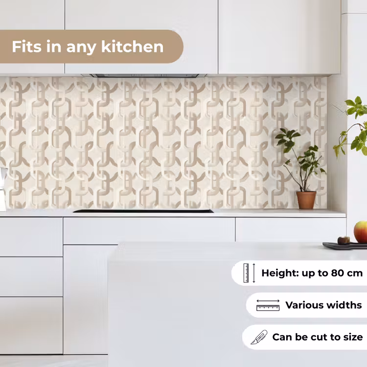 Kitchen splashback - Motif - Abstract - Beige — 7