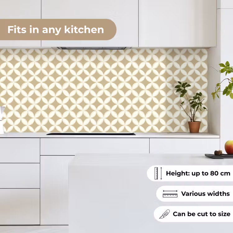 Kitchen splashback - Symmetrical - Motif - Beige — 7