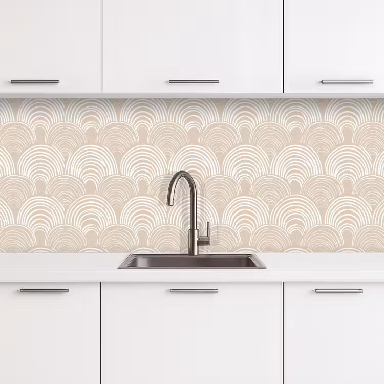 Kitchen splashback - Waves - Texture - Beige — 4