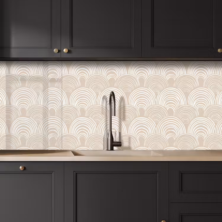 Kitchen splashback - Waves - Texture - Beige — 6