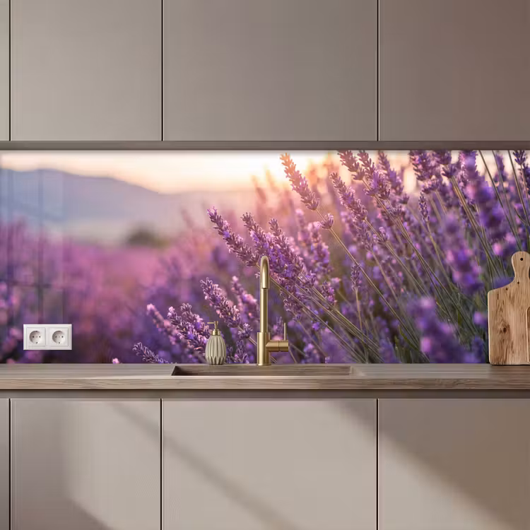 Kitchen splashback - Lavender - Purple - Sunlight — 1
