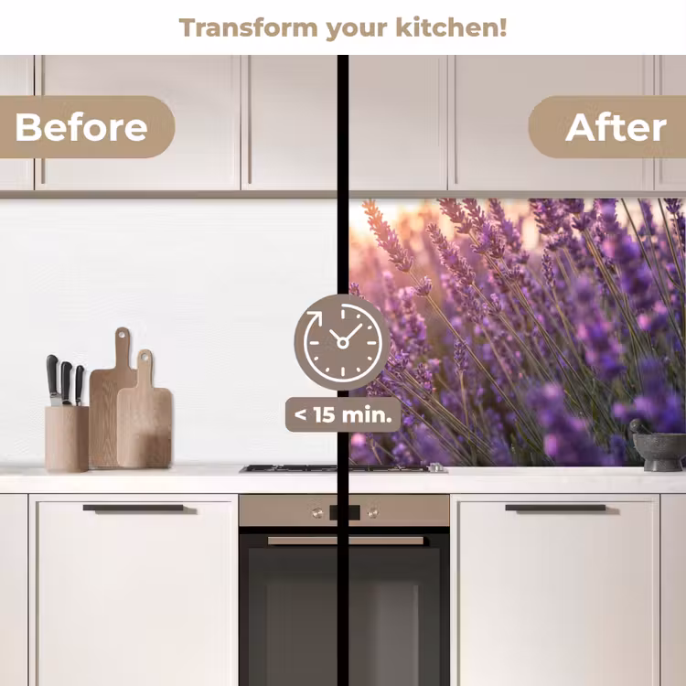 Kitchen splashback - Lavender - Purple - Sunlight — 3