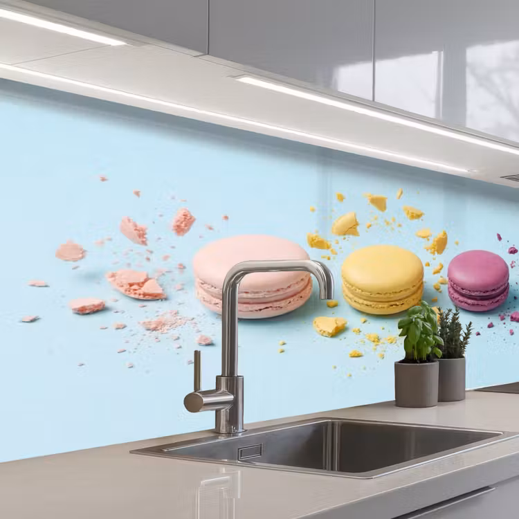 Kitchen splashback - Macaroons - Colorful - Pastel — 2