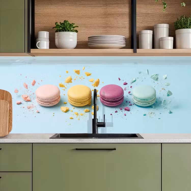 Kitchen splashback - Macaroons - Colorful - Pastel — 8
