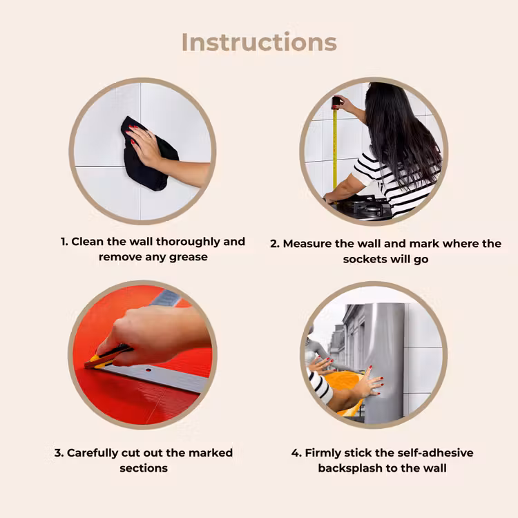 Kitchen splashback - Orange - Eiffel Tower - Woman — 9
