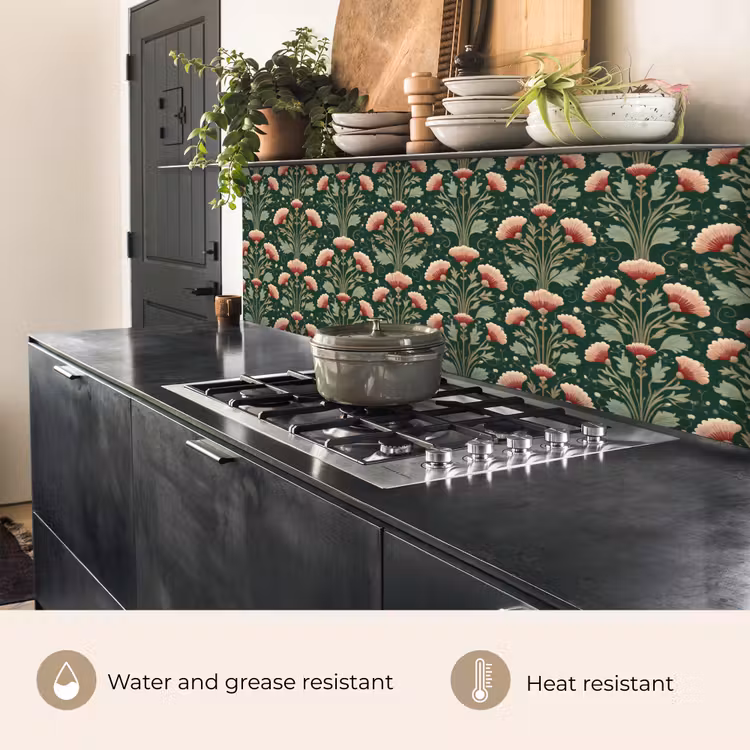 Kitchen splashback - Pattern - Botanical - Colorful — 5