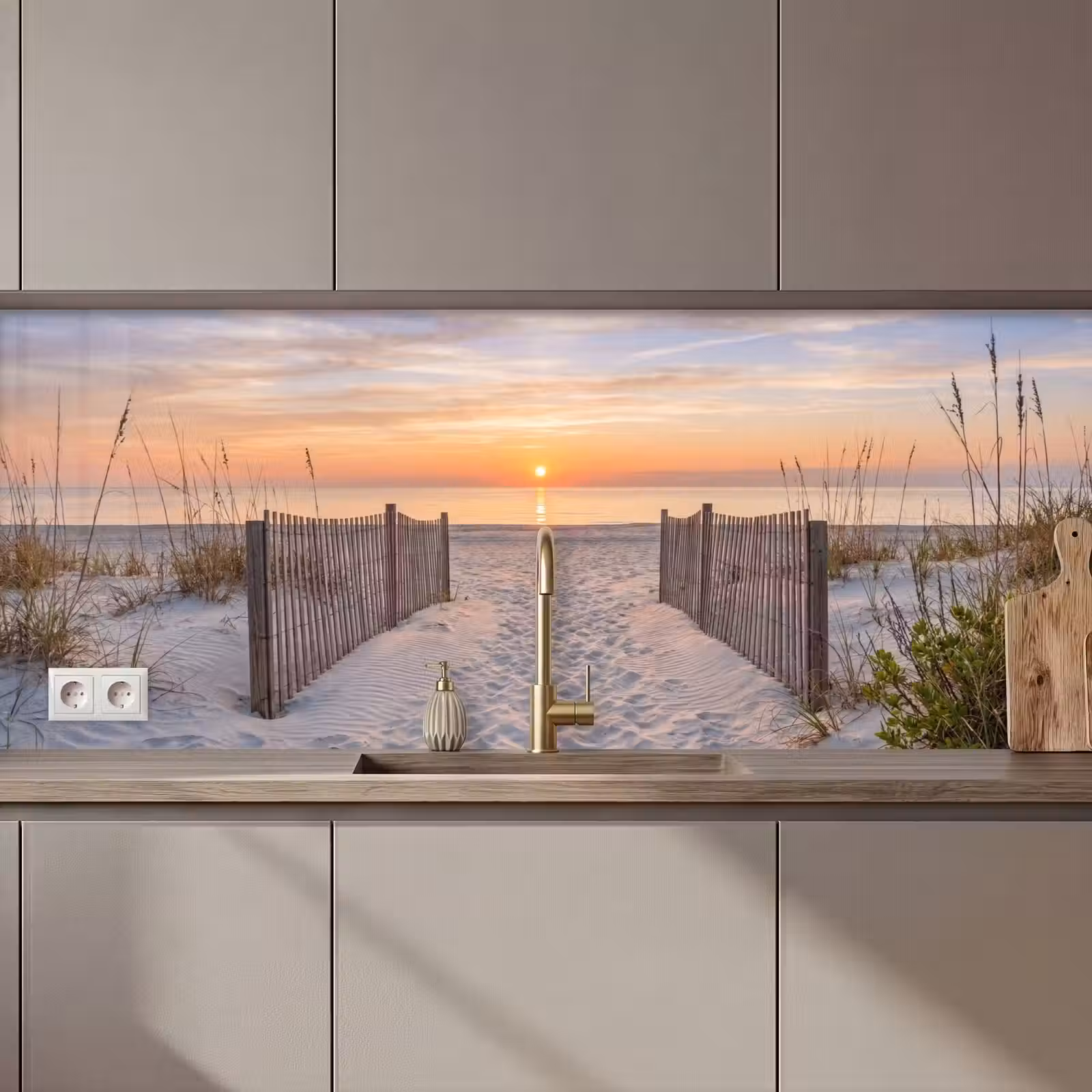Kitchen splashback - Sunset - Beach - Sand — 1