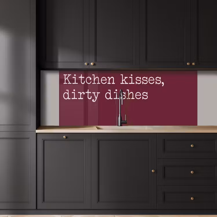 Kitchen splashback - Kitchen kisses, dirty dishes — 6
