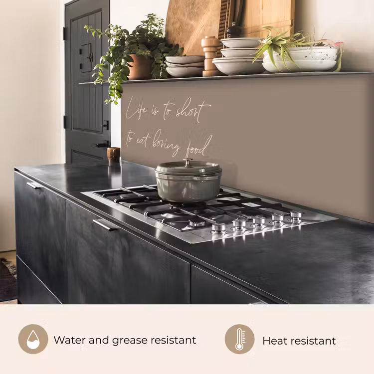 Kitchen splashback - Life is to short to eat boring food — 5