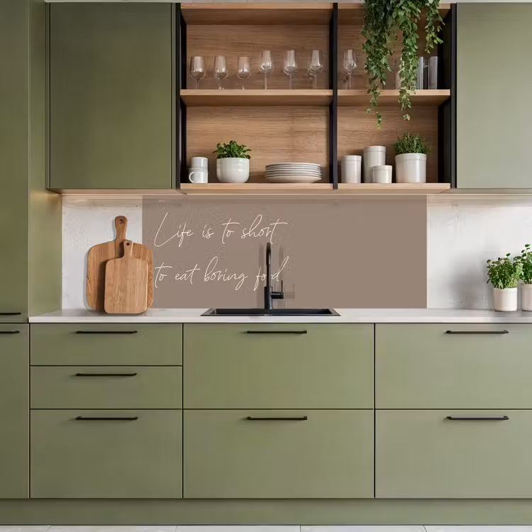 Kitchen splashback - Life is to short to eat boring food — 8