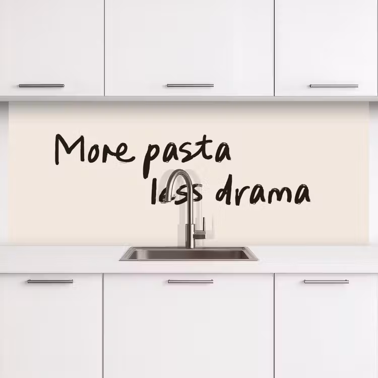 Kitchen splashback - More pasta less drama — 4