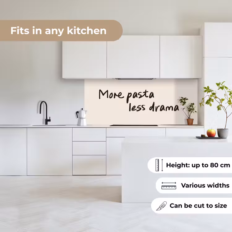 Kitchen splashback - More pasta less drama — 7