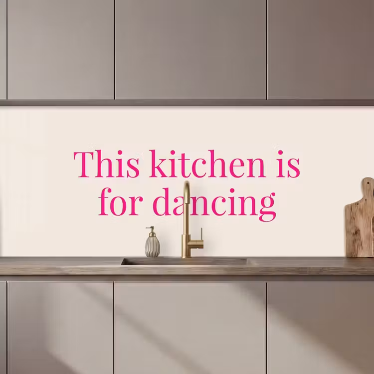 Kitchen splashback - This kitchen is for dancing — 1