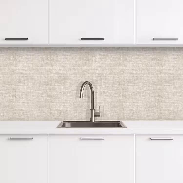 Kitchen splashback - Linen - Texture - Beige — 4